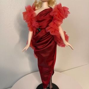 1995 Gene Doll Clothes Dress Red Venus 40s Mel Odom Outfit 90s Clothing